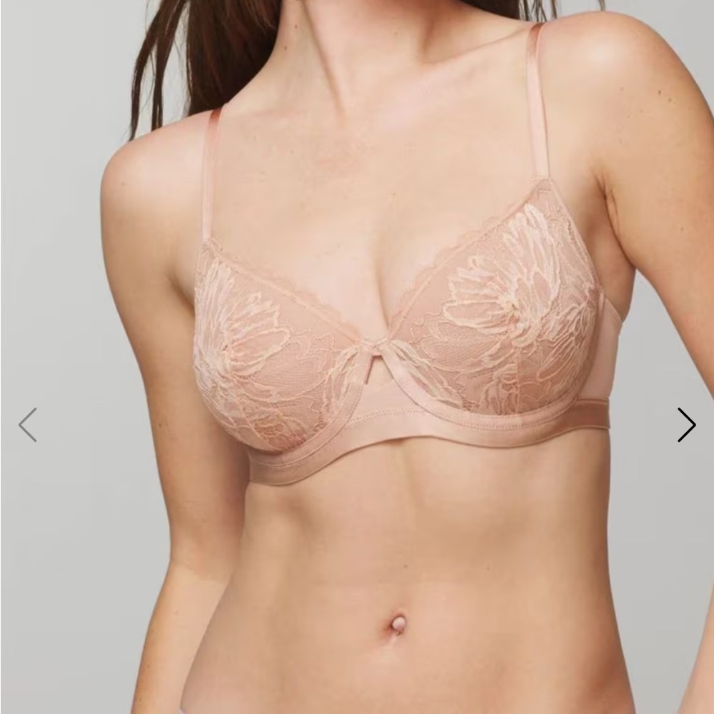 Soma Lightly Lined Underwire Perfect Coverage Bra 36C Lace Hush